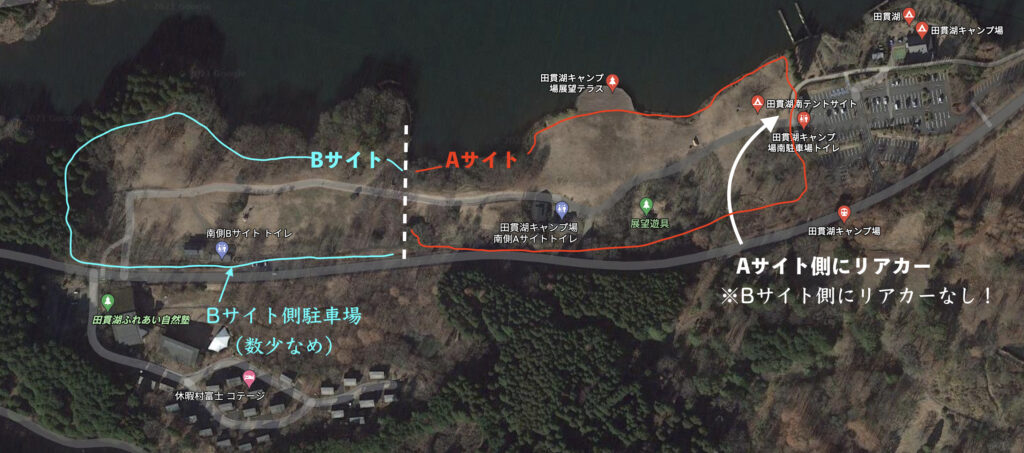 田貫湖マップ